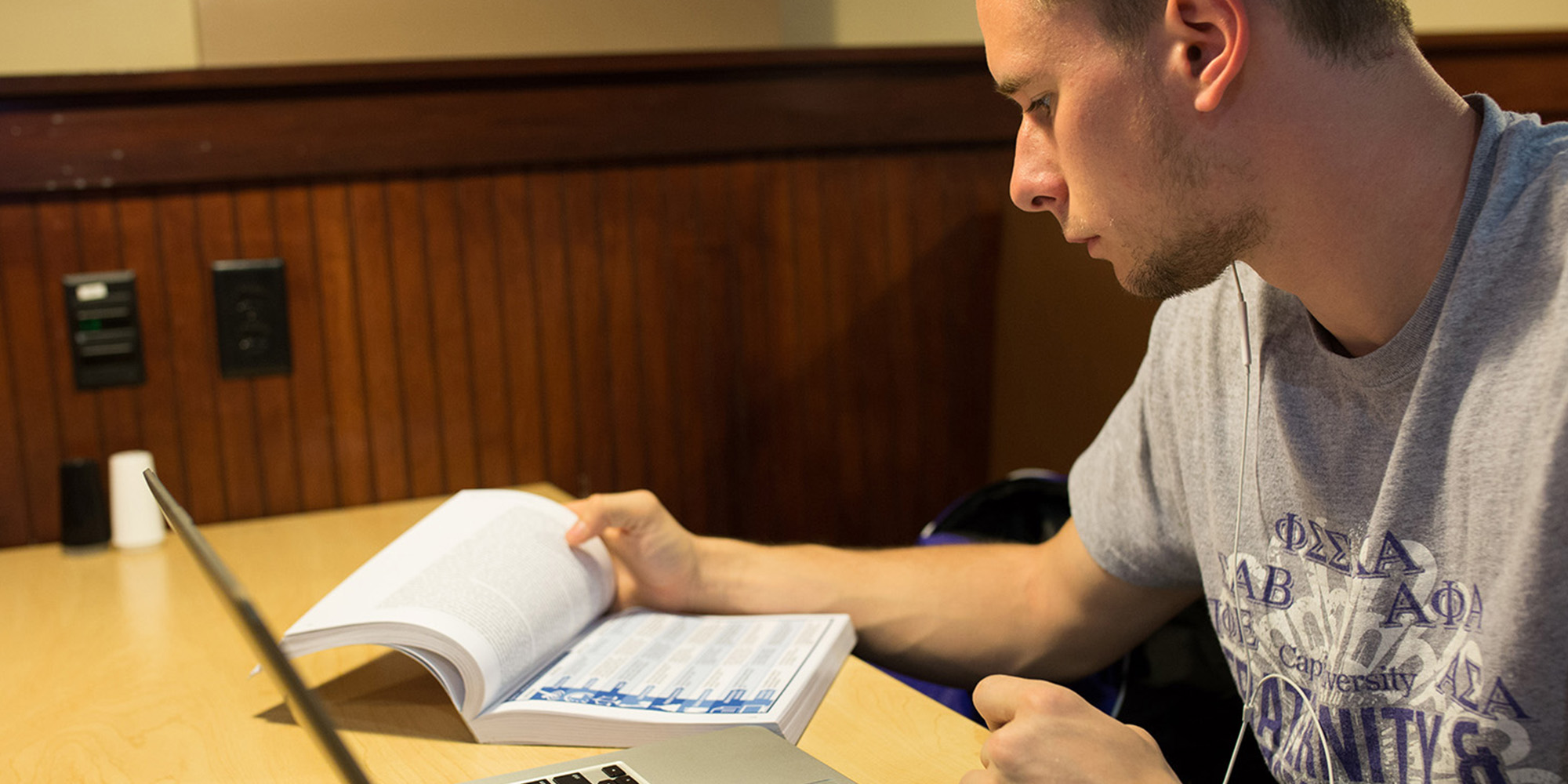 Male Student Studying Computer Science