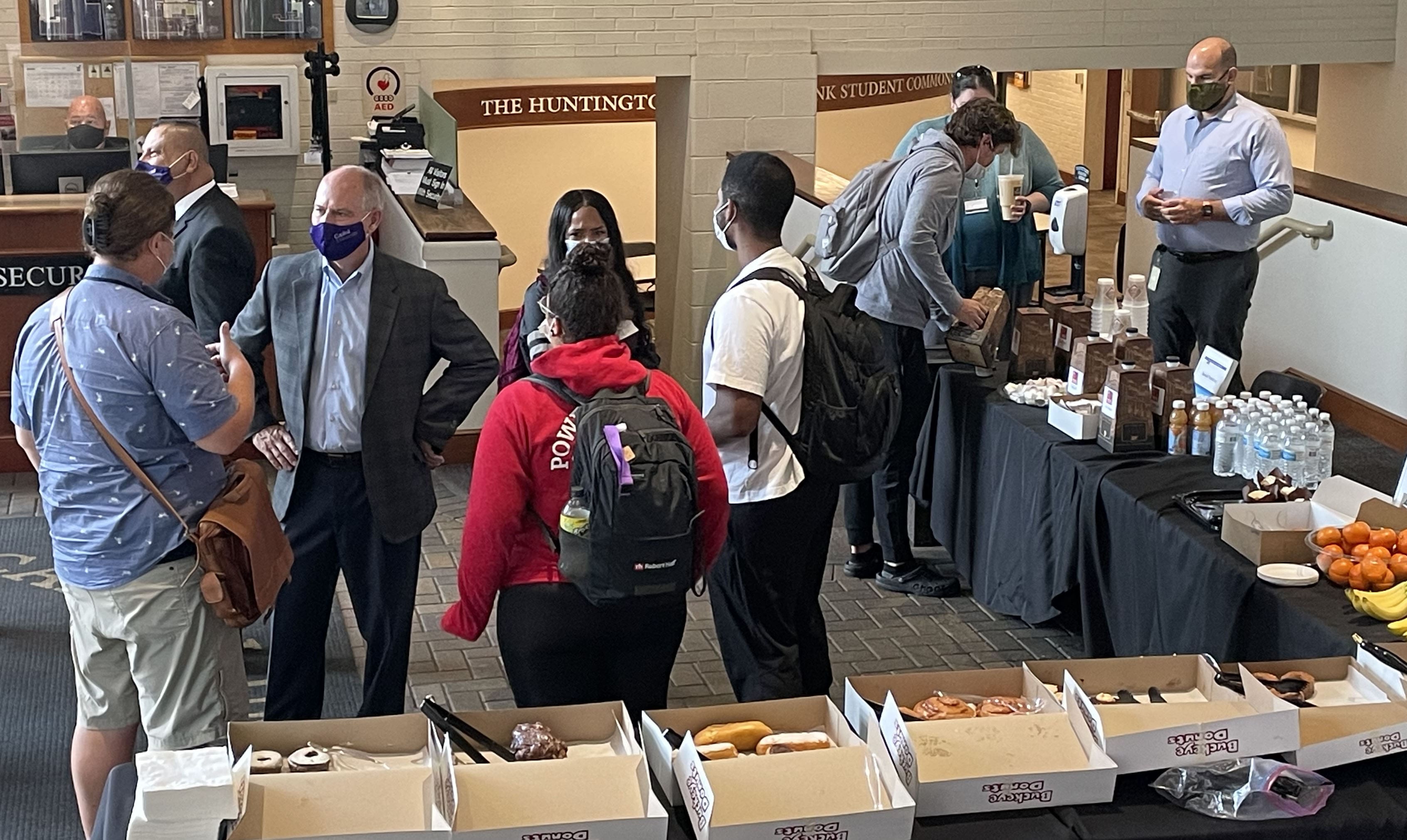 President Kaufman Meeting With Law Students